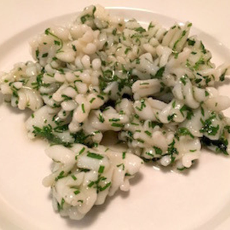 アオリイカの紫蘇炒め(四川料理楽山)