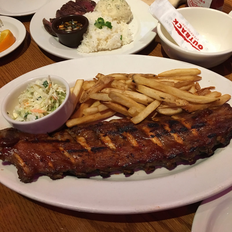 ベイビーバックリブ(アウトバック ステーキハウス 梅田店（OUTBACK STEAKHOUSE）)