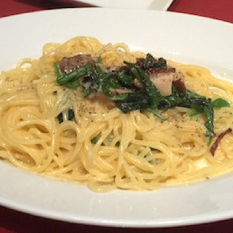 スモークチキンのカルボナーラ(ボナペティート パパ 中野店)