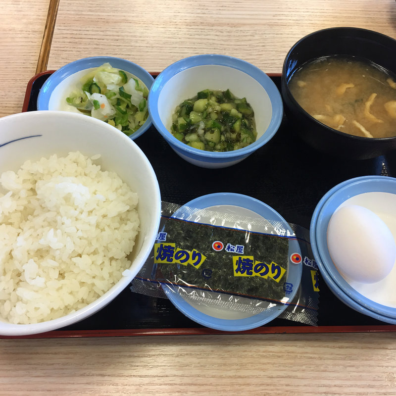 定番朝定食 山形だし(松屋 東戸塚西口店)