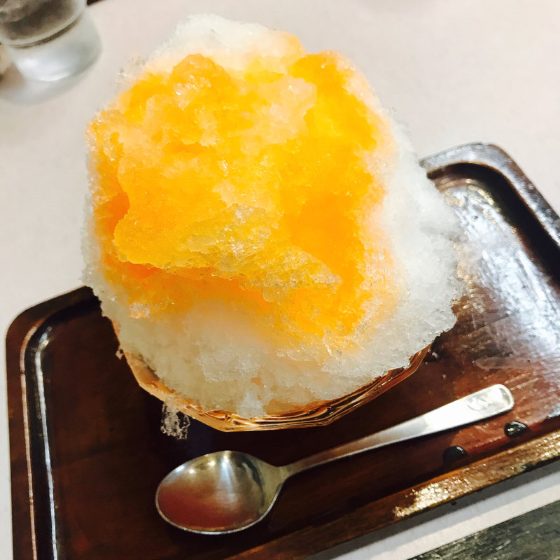 かき氷 あんず(葛飾 伊勢屋 亀有本店)