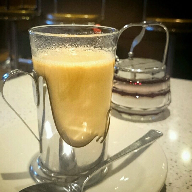 ホットカフェオレ(榎本ハンバーグ研究所 西ヶ原店)