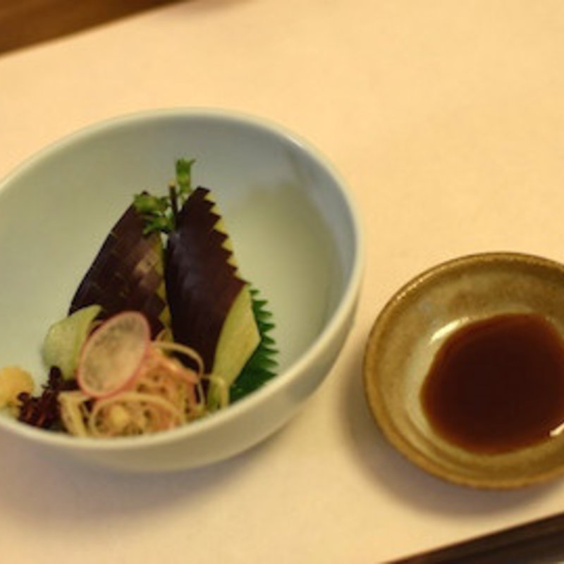 水茄子刺身(浅草 おと)