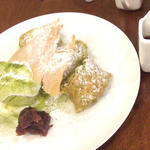 抹茶好きのためのパンケーキ(厚焼き)(hana cafe )