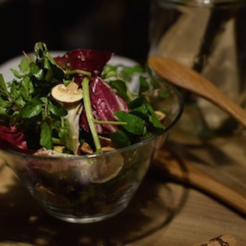 十勝マッシュルームとクレソンのサラダ(lumielune(ルミエルネ))