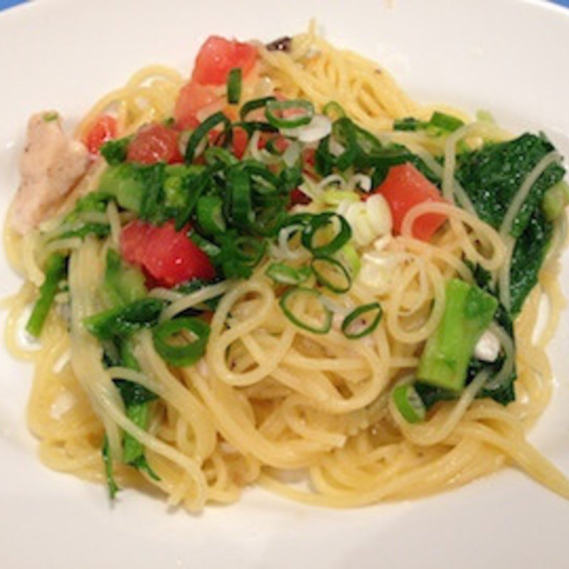 菜の花の和風パスタ(ボナペティート パパ 中野店)