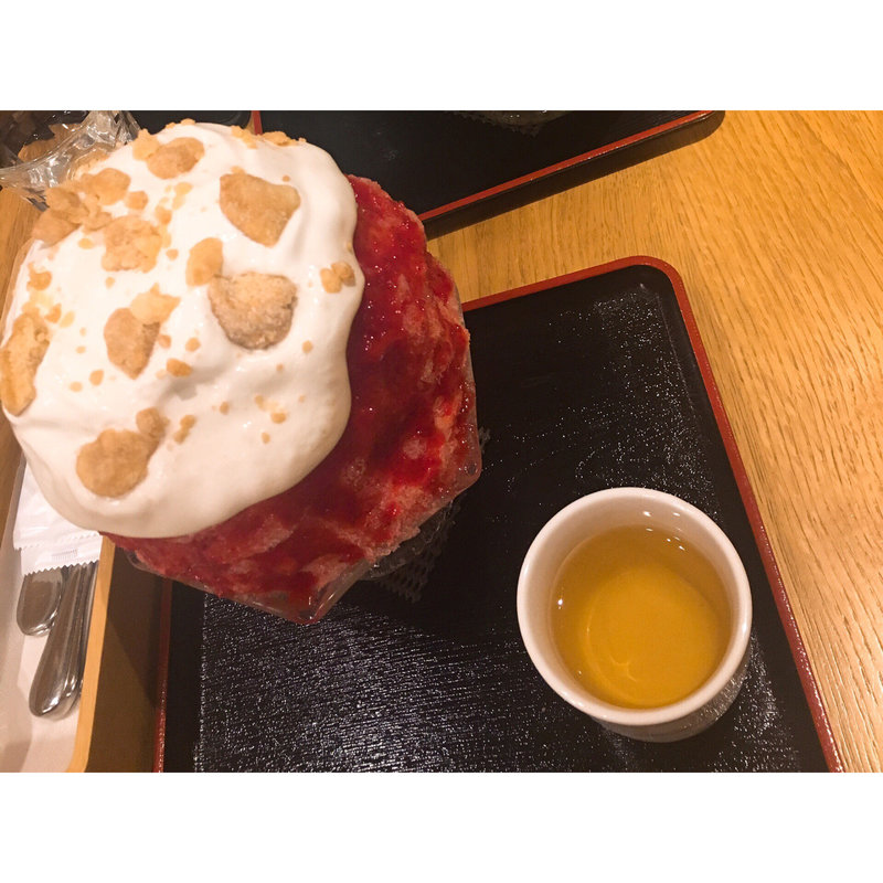 チーズタルトかき氷 贅沢いちご(焼きたてチーズタルト専門店PABLO表参道店)