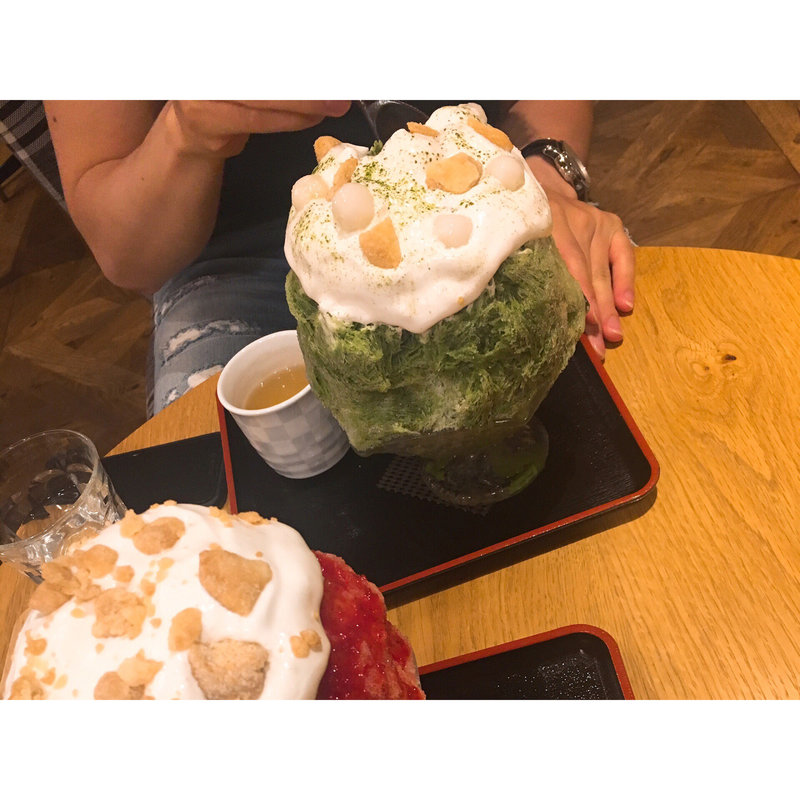 チーズタルトかき氷 宇治抹茶(焼きたてチーズタルト専門店PABLO表参道店)