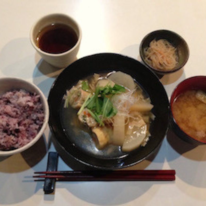新春 信田巻き湯葉あんかけ定食(手しおごはん玄 中野店)