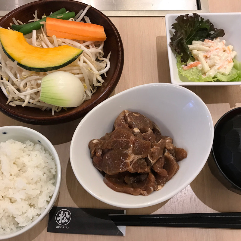 特上ラムランチ(松尾ジンギスカン 新宿三丁目店)