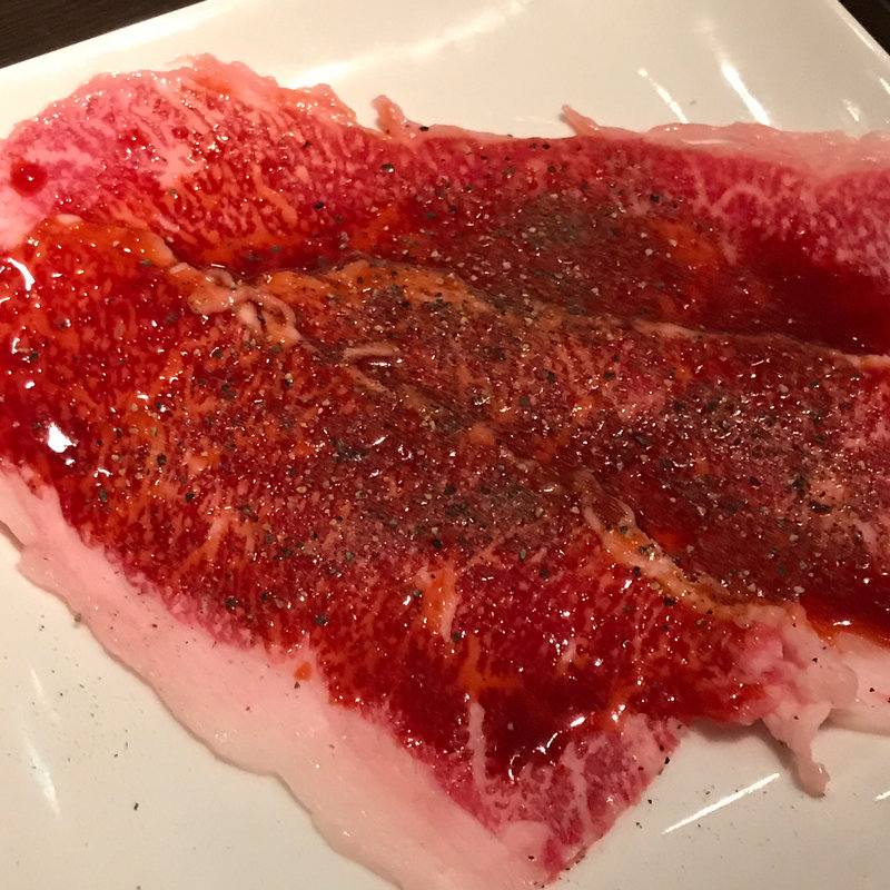 焼しゃぶ上カルビ(あぶりや なんばダオーレ店)