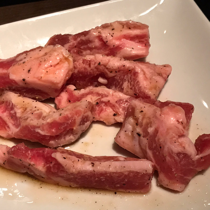 イベリコ豚中落ちカルビ(あぶりや なんばダオーレ店)