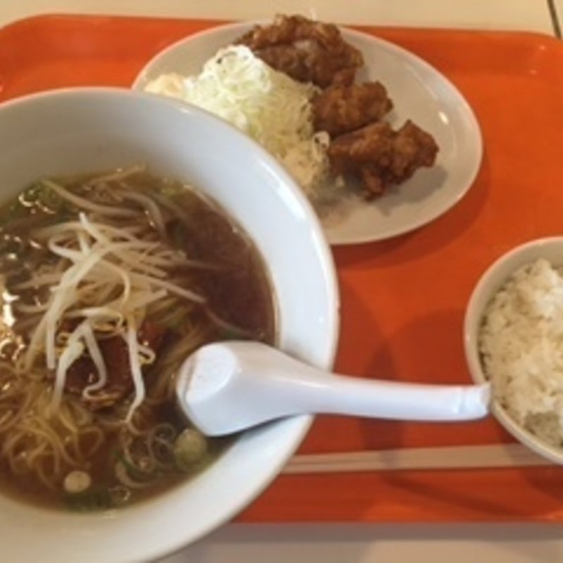 ラーメン・唐揚げ・小ライスセット(楼蘭 )