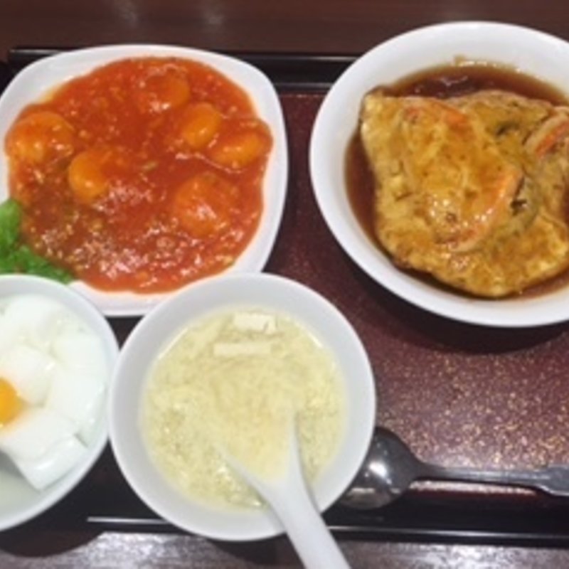 天津飯ランチセット(梅蘭 ミュープラット金山店 （バイラン）)