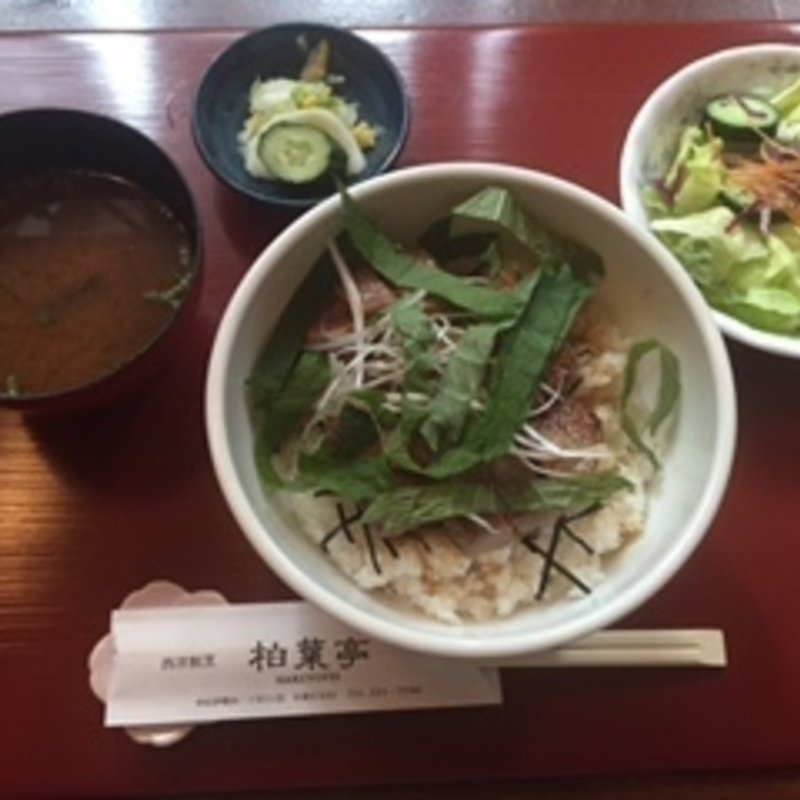 ステーキ丼ランチ(柏葉亭)