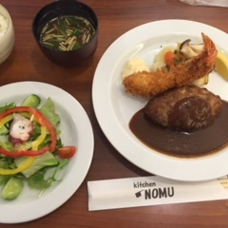 ハンバーグランチプラスワン(kitchen NOMU)