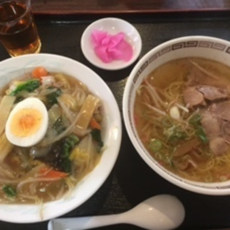 中華飯＋沖縄の塩ラーメン(東々)