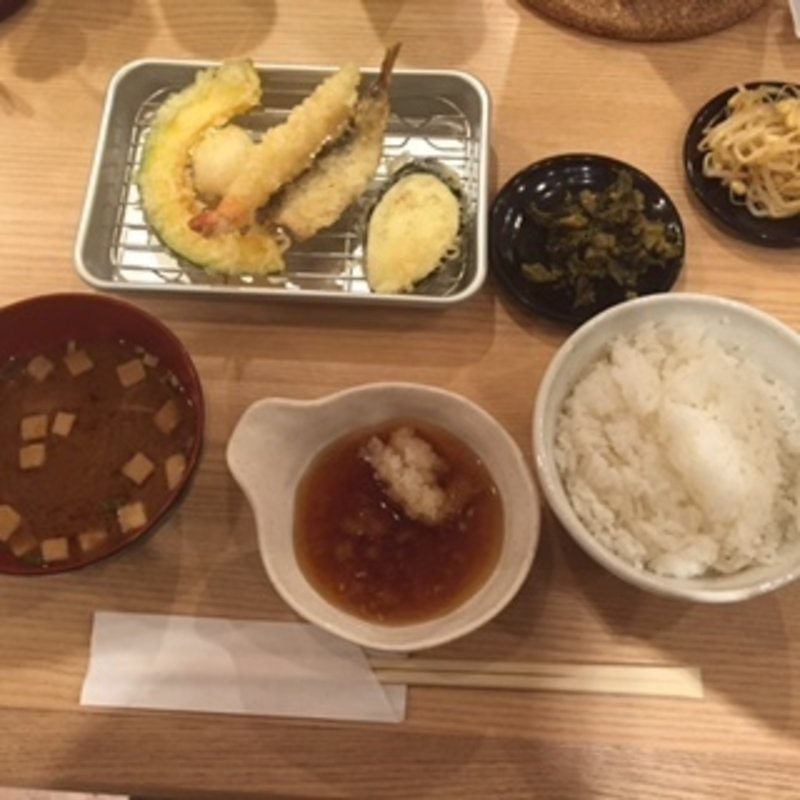 魚天定食(きら天)