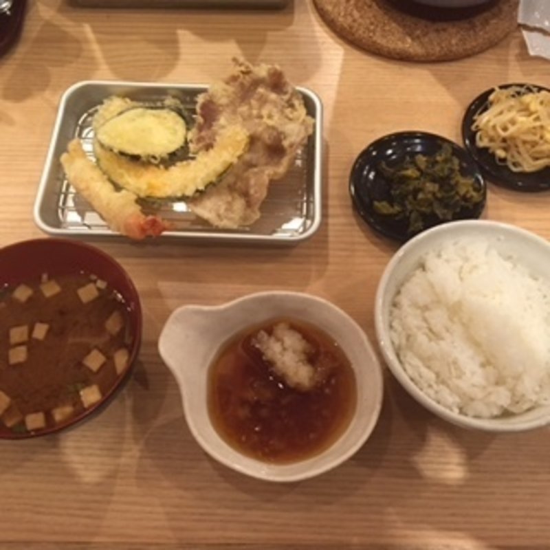 天ぷら定食(きら天)