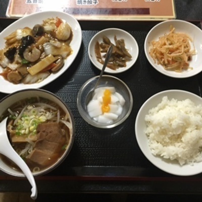 八宝菜定食(餃子の富都)