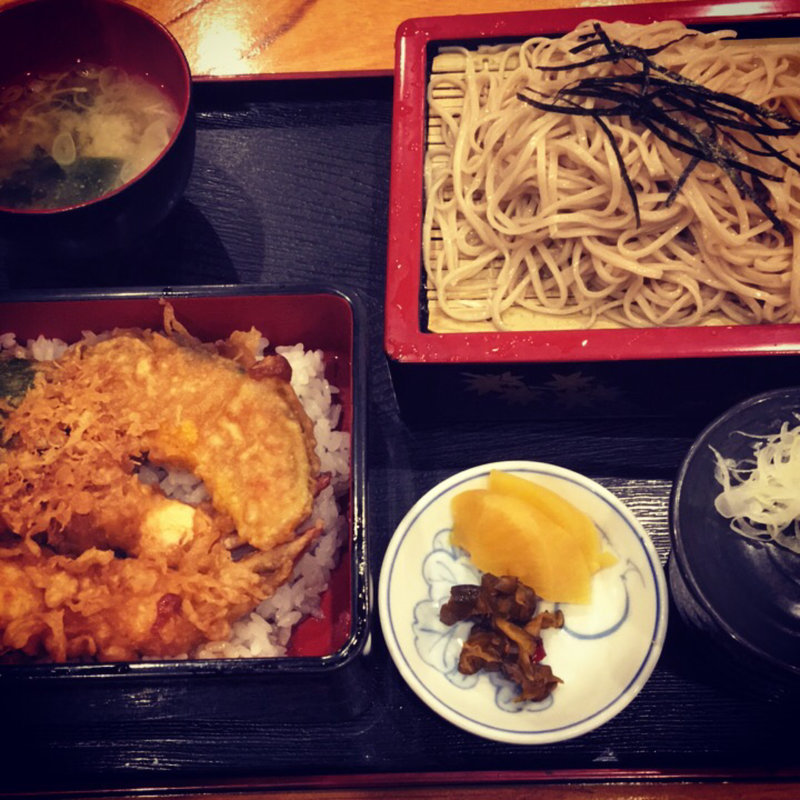 天重セット(ざるそば)(大和そば処)