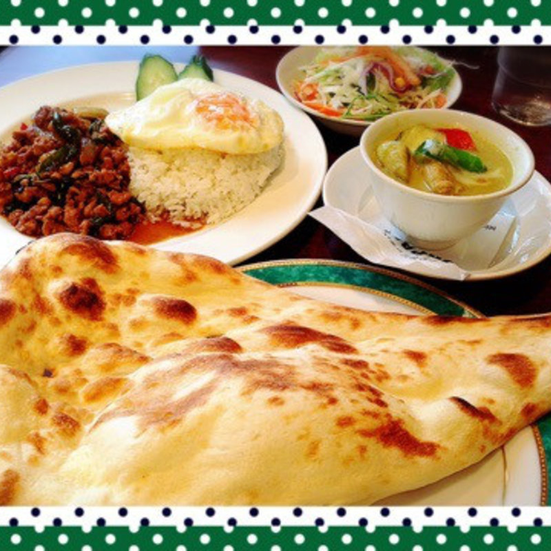 ガパオ＆タイカレーセット（グリーンカレー)(サパナ 神楽坂店 （SAPANA）)