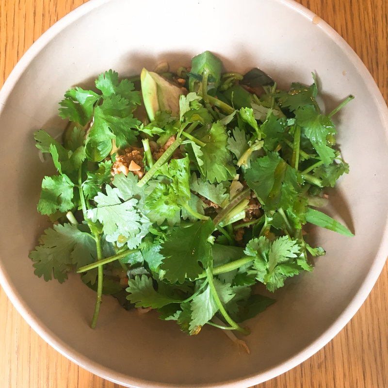 夏野菜と唐辛子の肉味噌の和え麺(Pho 321 Noodle bar)