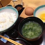 たまごかけごはん(赤坂うまや うちのたまご直売所 羽田空港店)