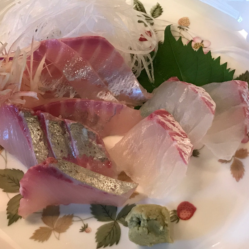 かんぱち・鯛・いさき刺(榎 )