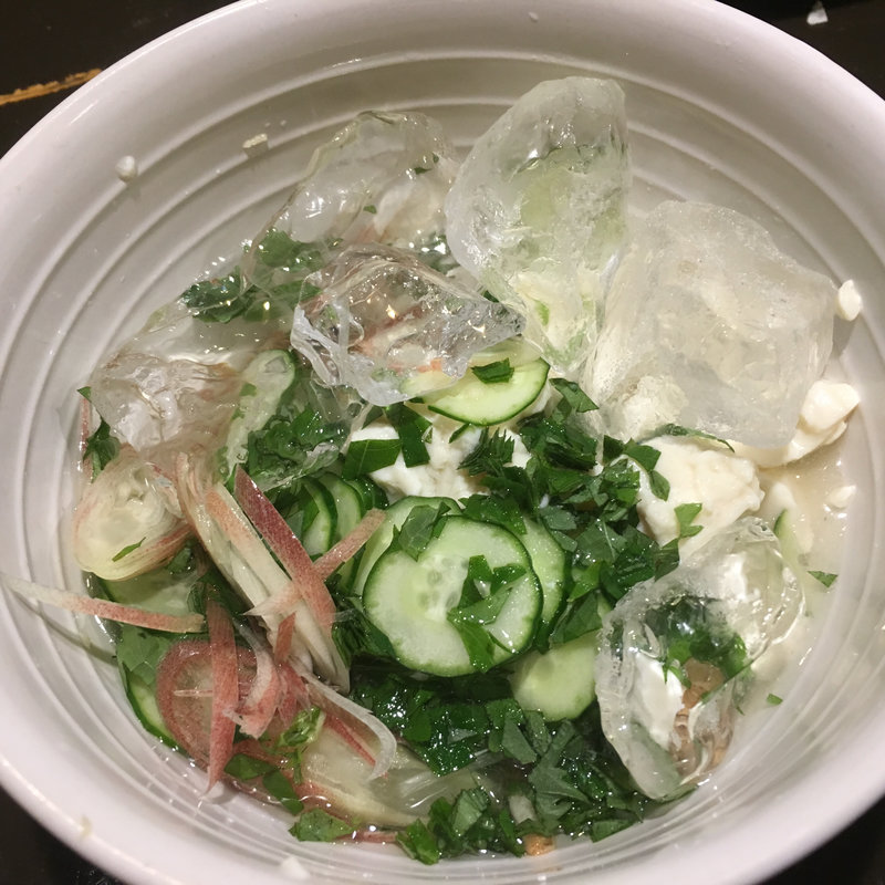 冷や汁(大衆ホルモン焼肉 順)