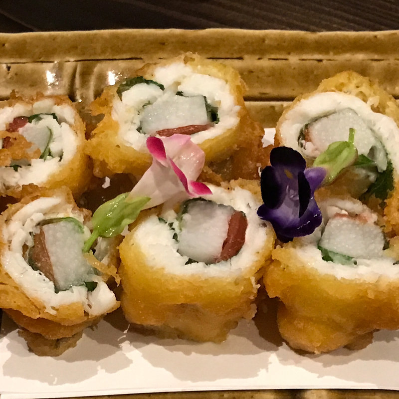 小イワシと長芋の梅肉天ぷら(神田 )