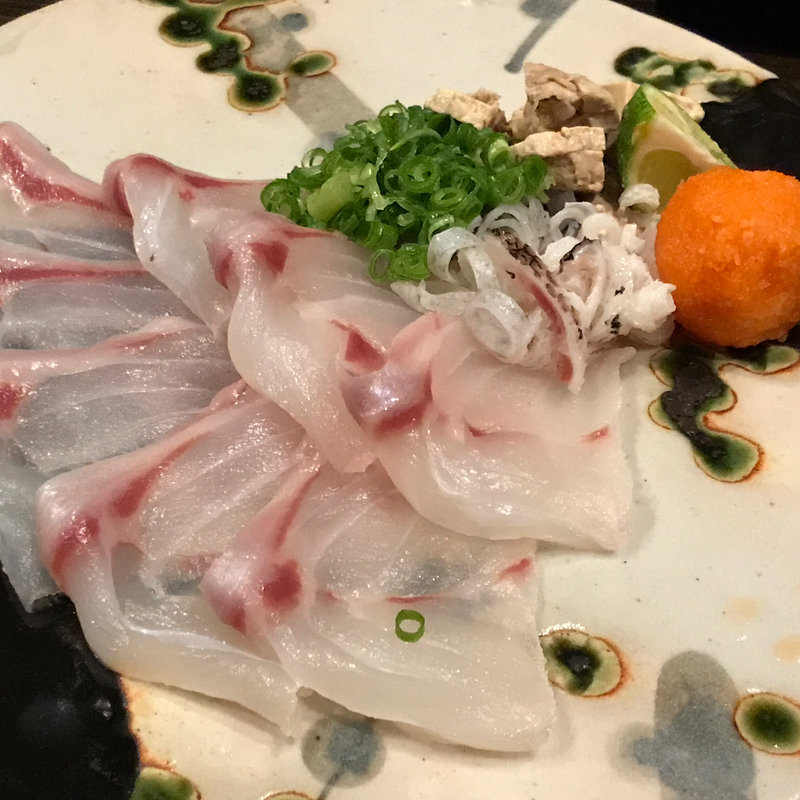 マハタの薄造り(神田 )