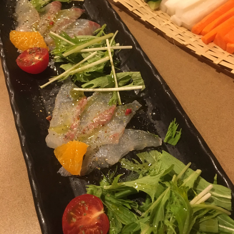 鯛のカルパッチョ(眞鯛 )