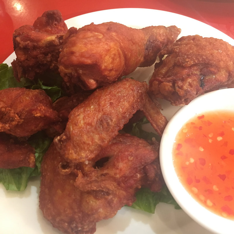 鶏の唐揚げスウィートチリソース(チャオチャオバンブー 神宮前店)