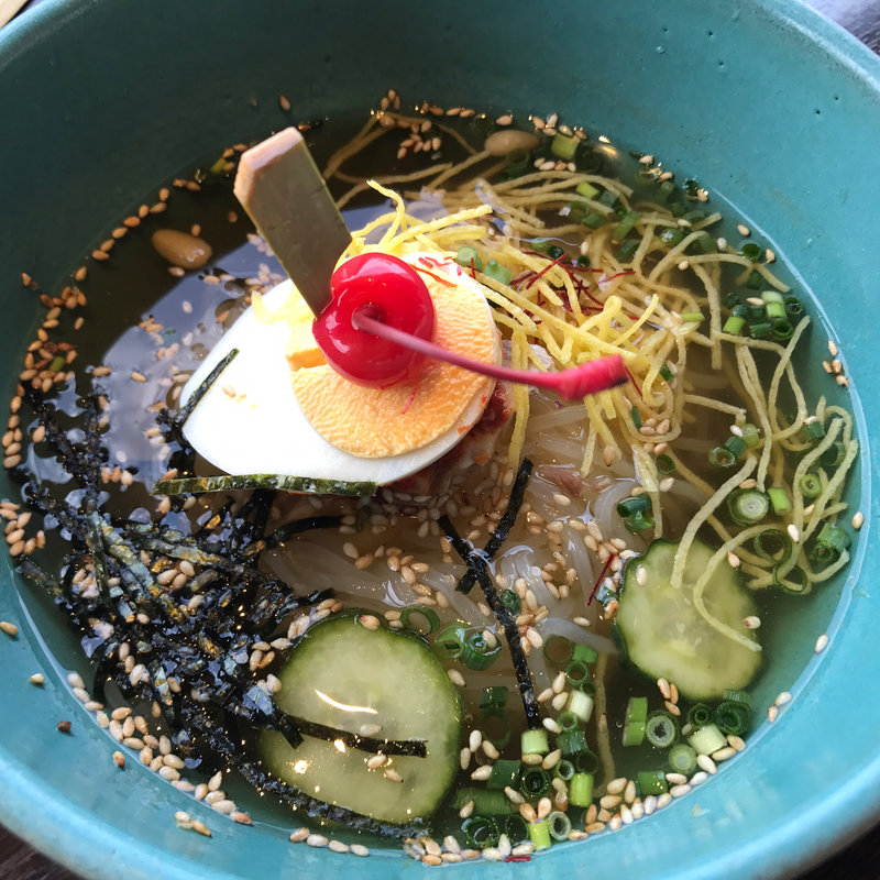 秘伝の冷麺セット（そぼろ丼なし）(福寿 （カンコクメイサイ・フクジュ）)