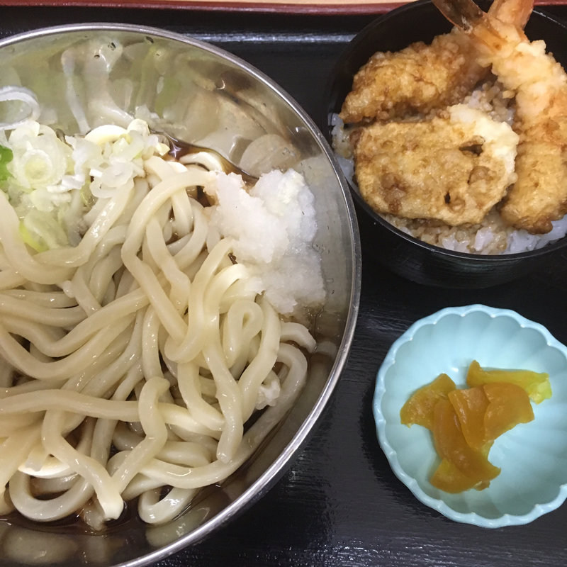 鯱天丼ランチ冷うどん付(大門うどん )
