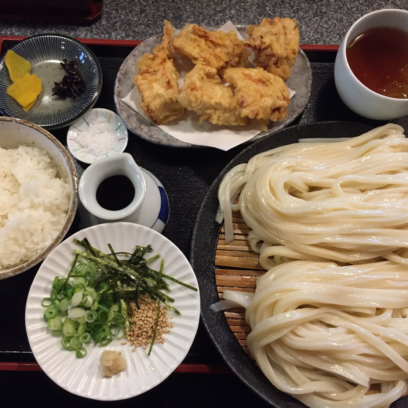 かしわ天定食(はまもと)