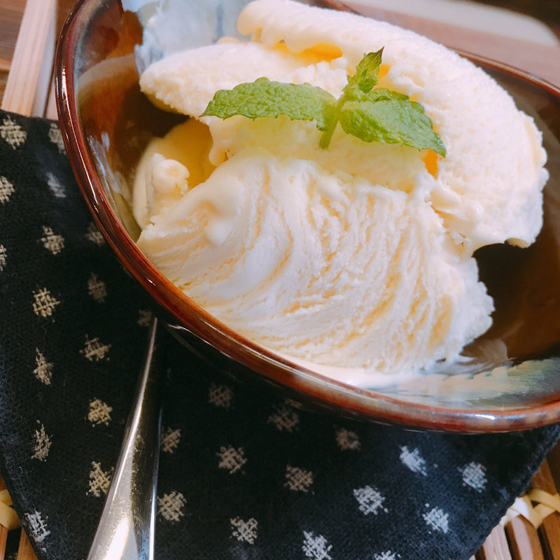 アイスクリーム(茶房白竹)