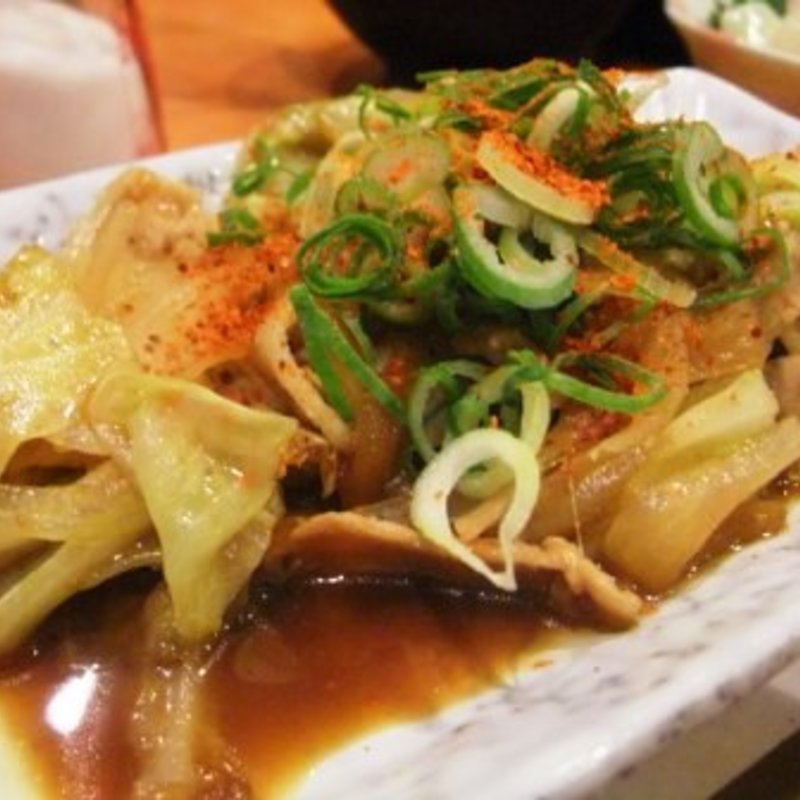 豚炒め(立呑み 得一 布施店)