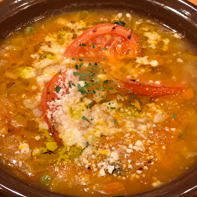 たっぷり野菜のミネストローネ(サイゼリヤ 大阪日本橋駅前店 )