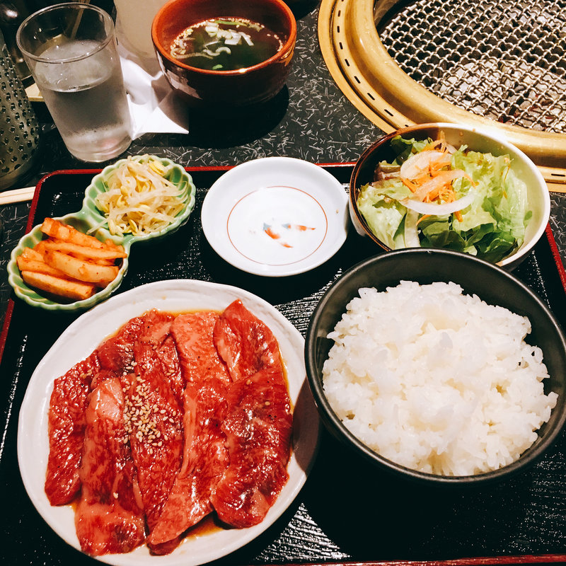 焼肉定食(肉大盛)(晩翠 三田総本店)