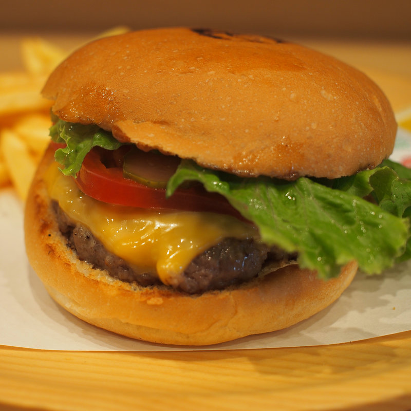 チーズバーガーセット(祇園石屋)