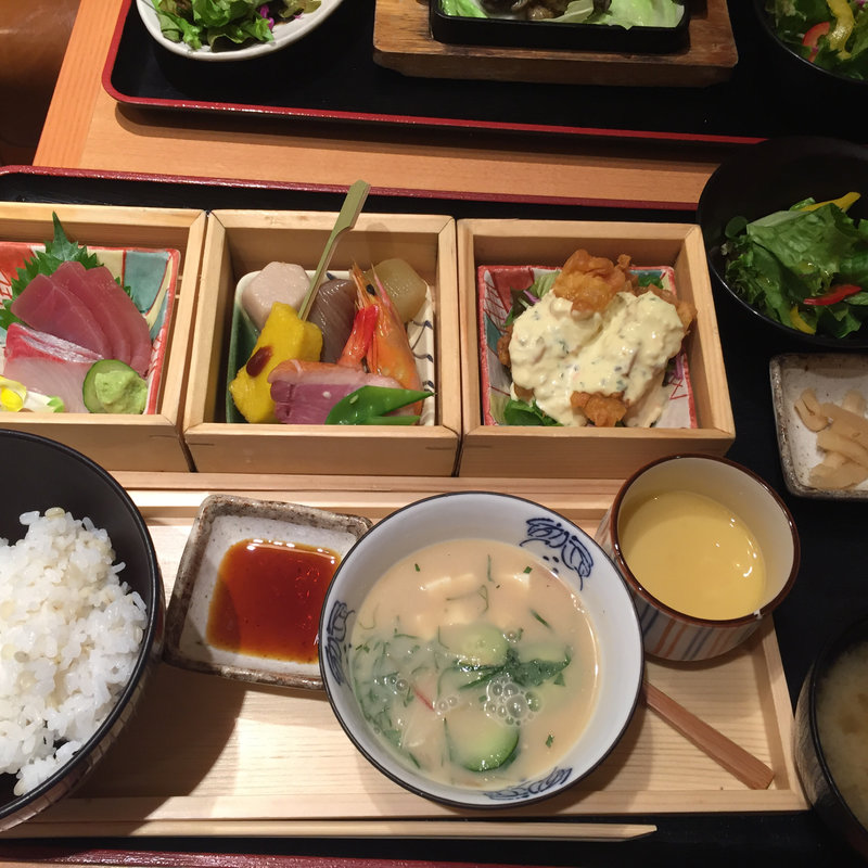 冷や汁御膳(宮崎料理 万作 渋谷ヒカリエ店)