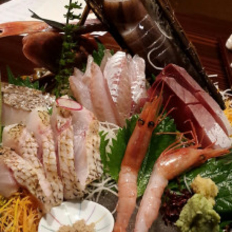 刺身（5種盛り）(いかの墨 )