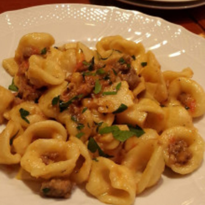 オレキエッタ深雪もち豚サルシッチャと筍のソース(オステリア バッコ （Osteria BACCO）)