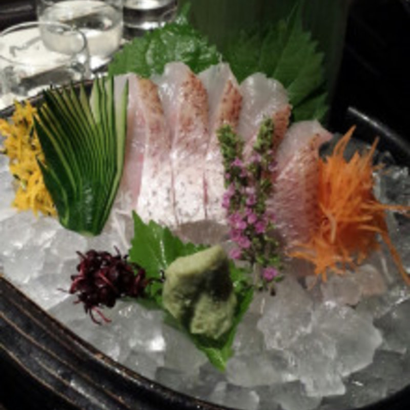 のどぐろのお刺身(海老の髭)