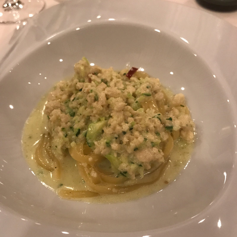 甲州頬落鶏ズッキーニのリングイネ(ルッチコーレ （Luccicore）)