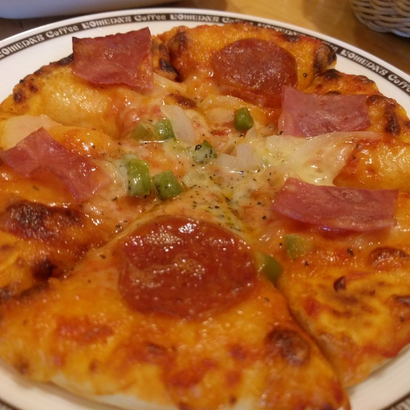 コメダ特製ピザ(コメダ珈琲店 横浜中山店)
