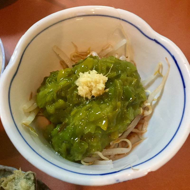 めかぶ青じそ風味(東京八丁堀 そば処 松月)