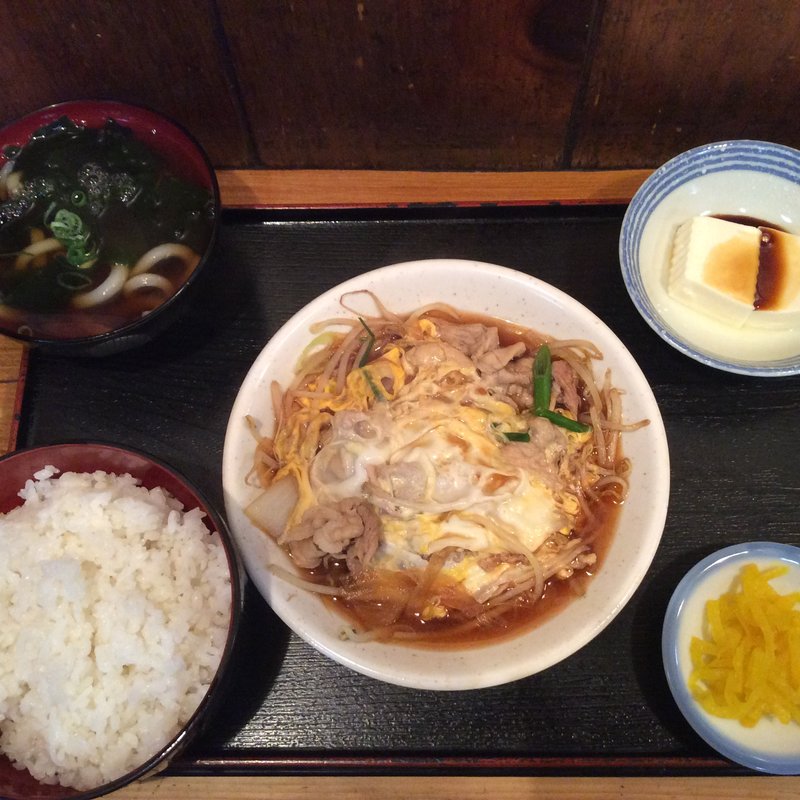 とん玉定食(生そば衣笠 石町店)